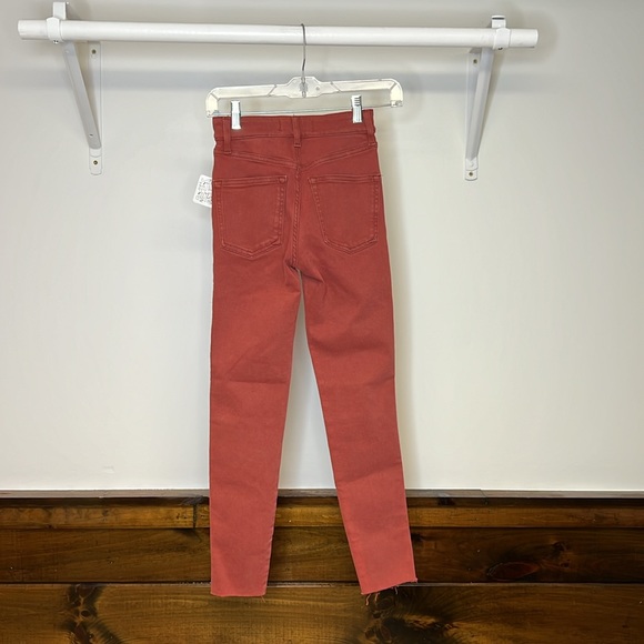 NWT Free People Red Skinny Jeans- 25 or 0 - Picture 2 of 7